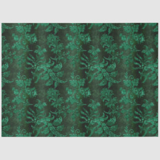 Design der grünen Velours-Serie 7 Seidenpapier