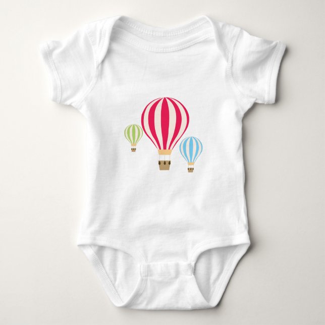 Design der Heißluftballons Baby Strampler (Vorderseite)
