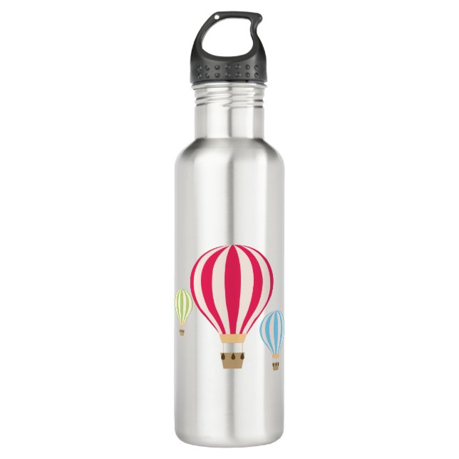 Design der Heißluftballons Edelstahlflasche (Vorderseite)