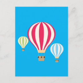 Design der Heißluftballons Feiertagspostkarte