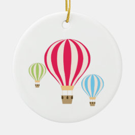Design der Heißluftballons Keramik Ornament