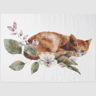 Design der Herbst- und Blumenserie 22 Seidenpapier