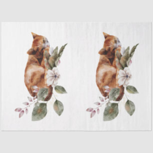 Design der Herbst- und Blumenserie 23 Seidenpapier
