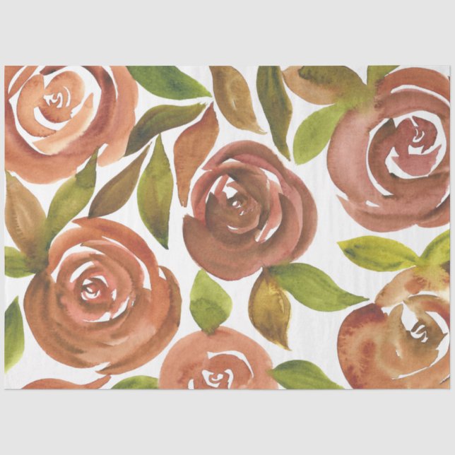 Design der Herbstflorreihe 5 Seidenpapier (Vorderseite)