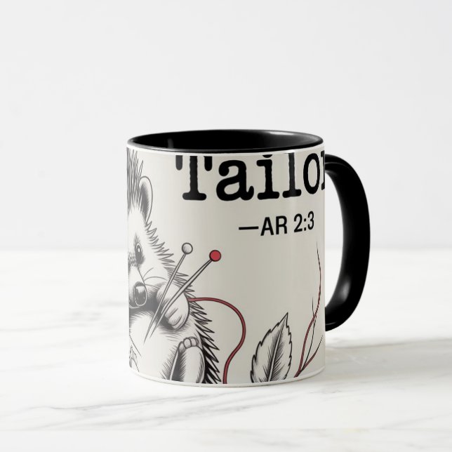 Design: "Der Igel - Naturs Schneider" Tasse (VorderseiteRechts)