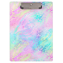 Design der iridescent Leopard-Serie 10 Klemmbrett