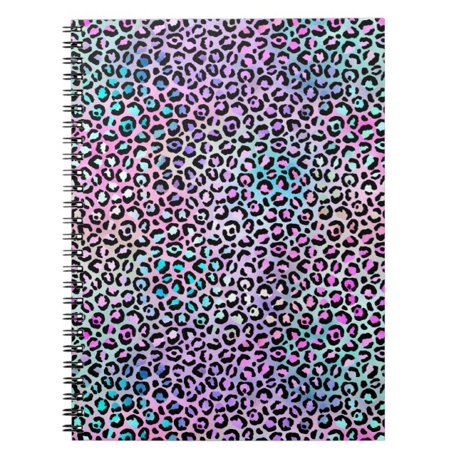 Design der iridescent Leopard-Serie 12 Notizblock (Vorderseite)