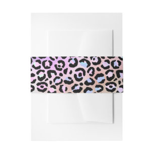 Design der iridescent Leopard-Serie 6 Einladungsbanderole