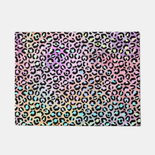 Design der iridescent Leopard-Serie 6 Fußmatte