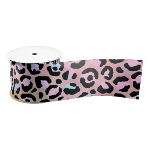 Design der iridescent Leopard-Serie 6 Satinband