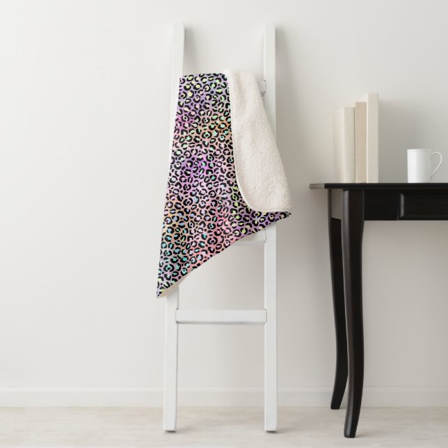 Design der iridescent Leopard-Serie 6 Sherpadecke (Beispiel)