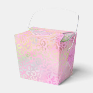 Design der irideszierenden Leopard-Serie 1 Geschenkschachtel