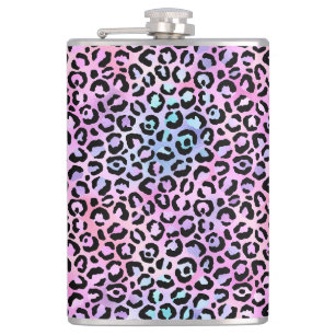 Design der irideszierenden Leopard-Serie 4 Flachmann