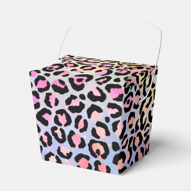 Design der irideszierenden Leopard-Serie 7 Geschenkschachtel (Vorderseite)