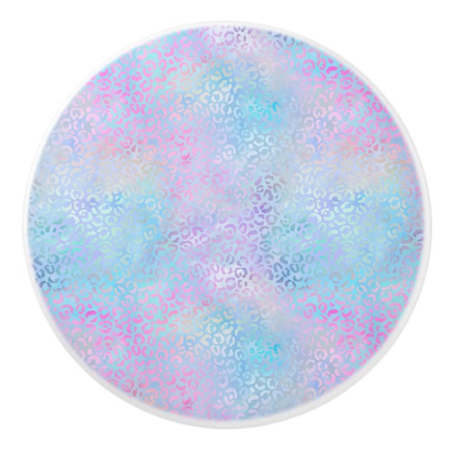 Design der irideszierenden Leopard-Serie 9 Keramikknauf (Vorderseite)