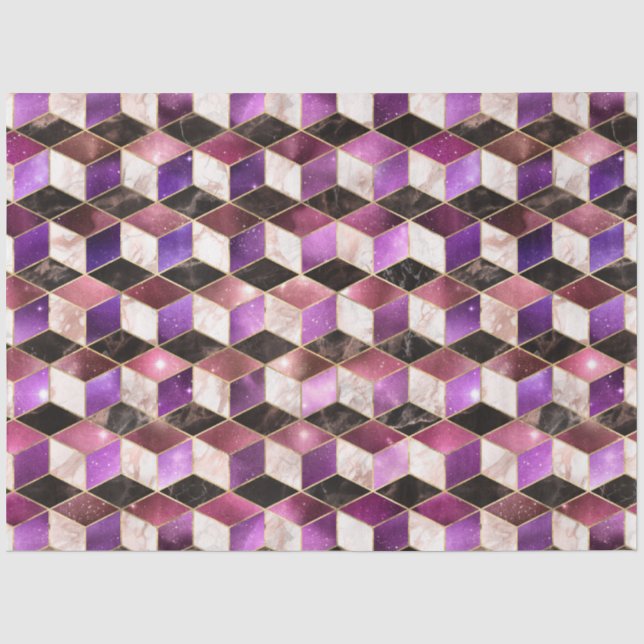 Design der isometrischen Galaxy-Serie 11 Seidenpapier (Vorderseite)