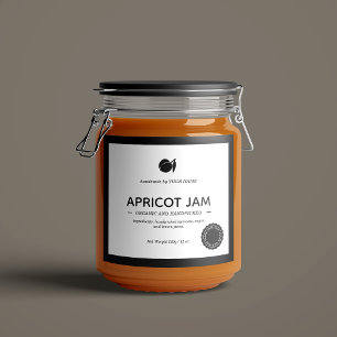 Design der Jam Jar Label-Verpackung