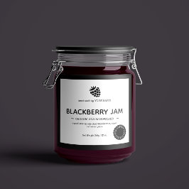 Design der Jam Jar Label-Verpackung