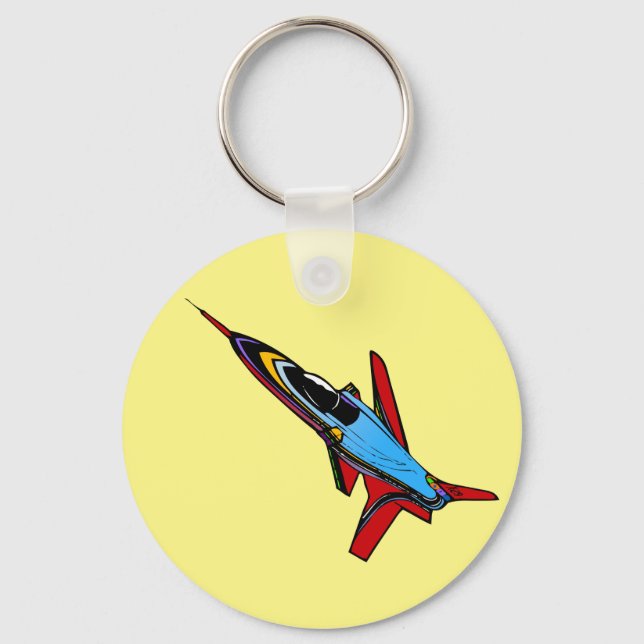 Design der Jet-Fighter für Piloten mit Überschallf Schlüsselanhänger (Vorderseite)