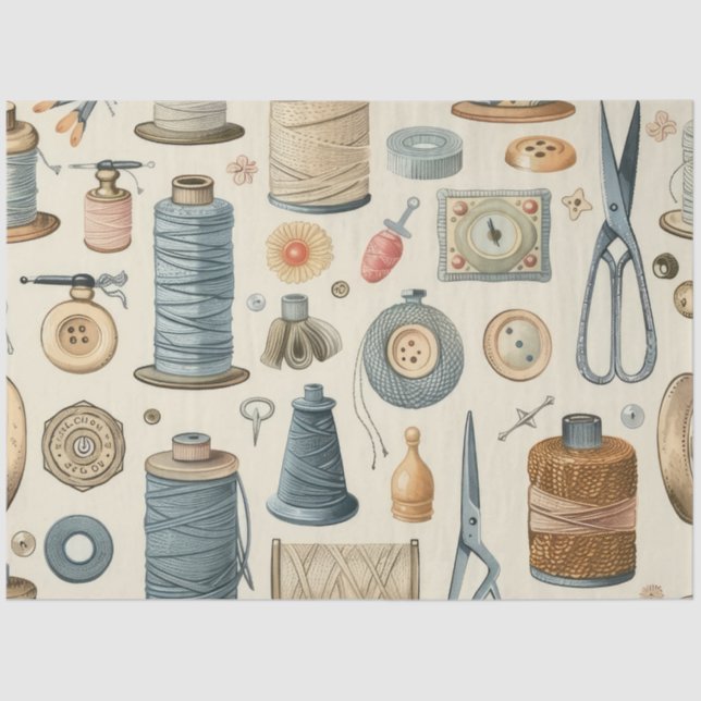 Design der Junk Journal-Serie 5 Seidenpapier (Vorderseite)