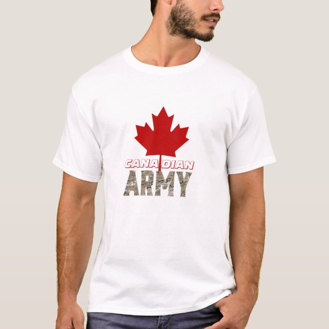 Design der kanadischen Armee T-Shirt (Vorderseite)
