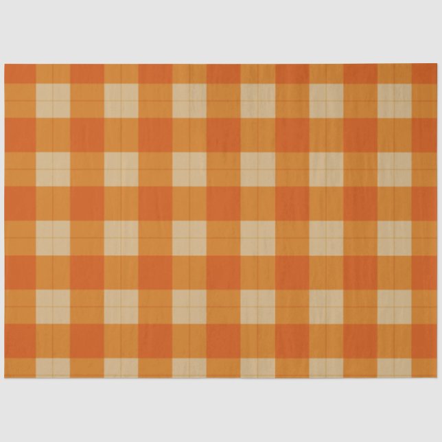 Design der Karierten Herbstreihe 1 Seidenpapier (Vorderseite)