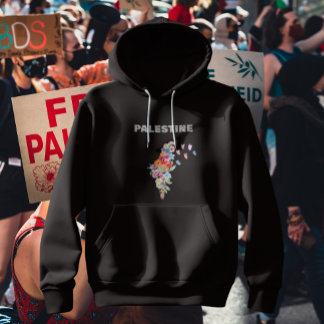 Design der Karte Floral Palestine | Pro Palestine Hoodie