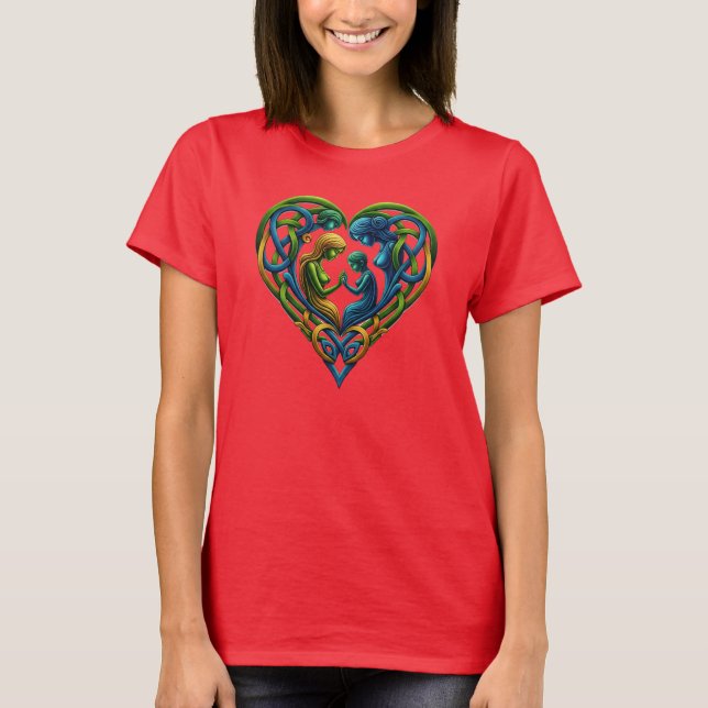 Design der keltischen Mutterschaft T-Shirt (Vorderseite)