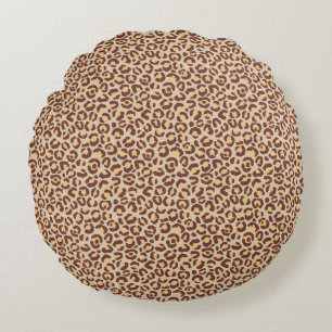 Design der klassischen Leopard-Serie 1 Rundes Kissen