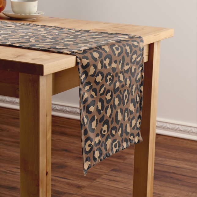 Design der klassischen Leopard-Serie 7 Kurzer Tischläufer (Beispiel)