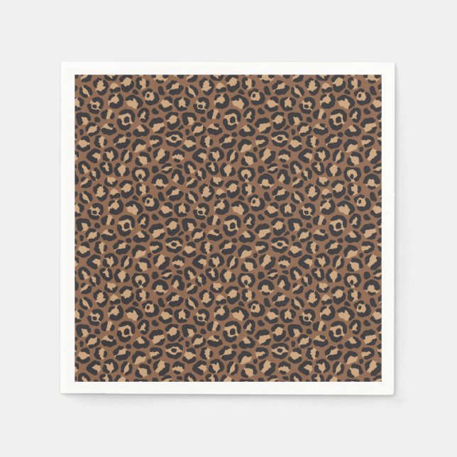 Design der klassischen Leopard-Serie 7 Serviette (Vorderseite)