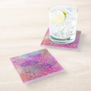 Design der Leopard Paint Serie 11 Glasuntersetzer
