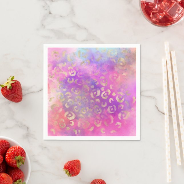 Design der Leopard Paint Serie 11 Serviette (Beispiel)