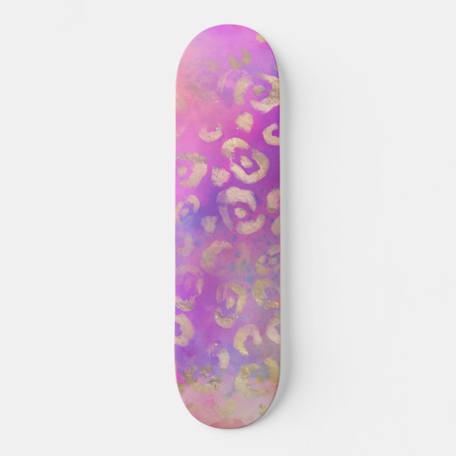 Design der Leopard Paint Serie 11 Skateboard (Vorderseite)