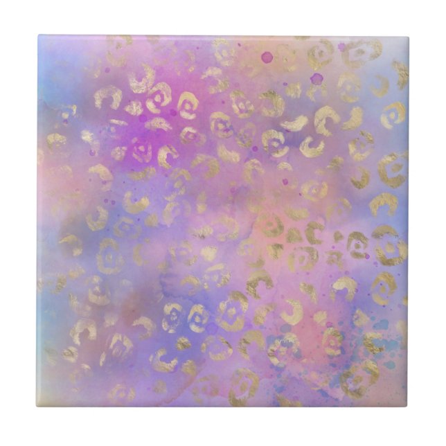 Design der Leopard-Paint-Serie 8 Fliese (Vorderseite)