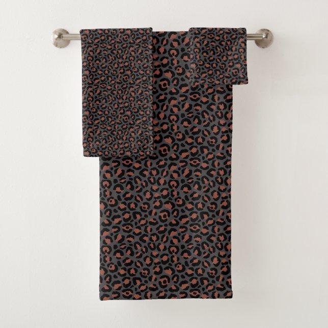 Design der Leopard-Serie 2 Badhandtuch Set (Insitu)