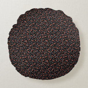 Design der Leopard-Serie 2 Rundes Kissen