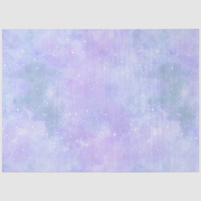 Design der Light Blue Galaxy Serie 1 Seidenpapier (Vorderseite)