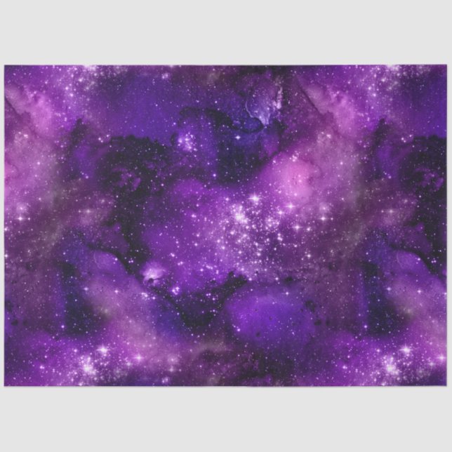 Design der lila Galaxy-Serie 3 Seidenpapier (Vorderseite)