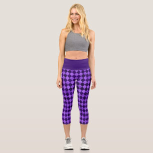 Design der lila Schädel- und Sonnenblumen-Serie 13 Capri Leggings