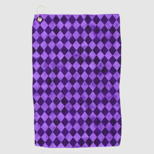 Design der lila Schädel- und Sonnenblumen-Serie 13 Golfhandtuch