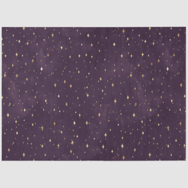 Design der Lila Startnight-Serie 1 Seidenpapier (Vorderseite)