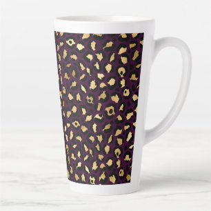 Design der lila und Gold Leopard-Serie 2 Milchtasse