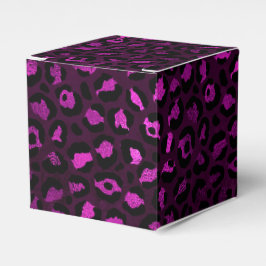 Design der lila und Gold Leopard-Serie 5 Geschenkschachtel