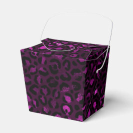 Design der lila und Gold Leopard-Serie 5 Geschenkschachtel