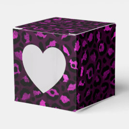Design der lila und Gold Leopard-Serie 5 Geschenkschachtel