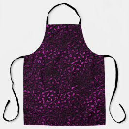 Design der lila und Gold Leopard-Serie 5 Schürze
