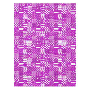 Design der lila, weiß gemischten Muster Tischdecke