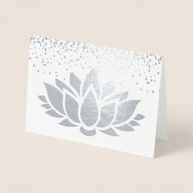 Design der Lotus-Blume Folienkarte (Vorderseite)