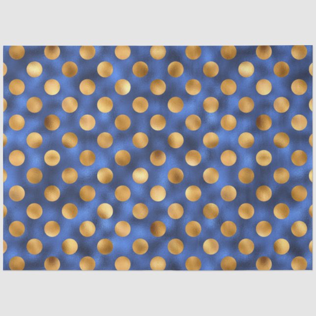 Design der Luxus-Blue- und Gold-Serie 11 Seidenpapier (Vorderseite)
